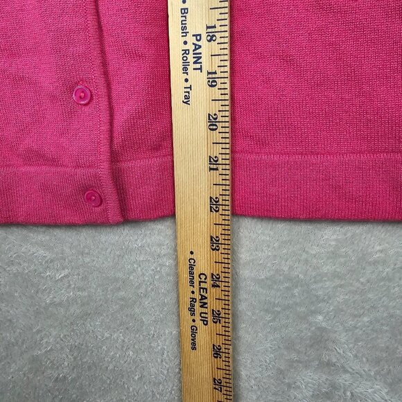 Real Clothes Cardigan Womens Small Pink Silk Cashmere Sweater Career Office Saks - Picture 4 of 10